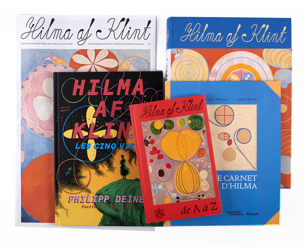 Présentation des cinq couvertures de nos publications autour de l'exposition Hilma af Klint